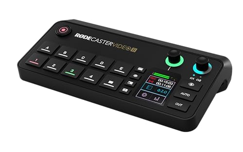 RØDE RØDECaster Video S – Podcast Video Switcher and Audio Interface – Multi-Camera, 4 x Video Inputs (HDMI and USB), 1080p60, Multi-Source Scenes