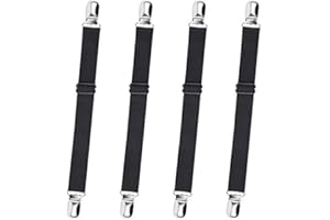 Amaezorx 4pcs Adjustable Boot Straps, Elastic Non-Slip Boot Clip Straps with Secure Cinch Buckle, Ankle Tightener for Motorcy