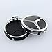 ZZHF1 Wheel Center Caps For Mercedes Benz 75mm - Raised Star Wheel Rim Insert Caps (4pcs) (Black)