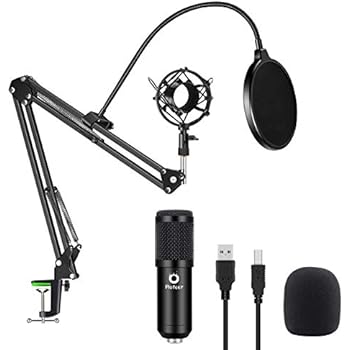 Usb Podcast Condenser Microphone Kit 192khz24bit Plug Play Computer Pc Microphone Studio Streaming Cardioid Mic With Professional Sound Chipset For