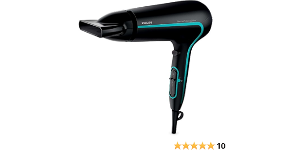 Philips ThermoProtect HP8217/20 secador Negro, Turquesa 2200 W - Secador de  pelo (Negro, Turquesa, Con agujero en la empuñadura para colgar, 1,8 m,  2200 W, 220-240 V, 50 - 60 Hz) : Belleza