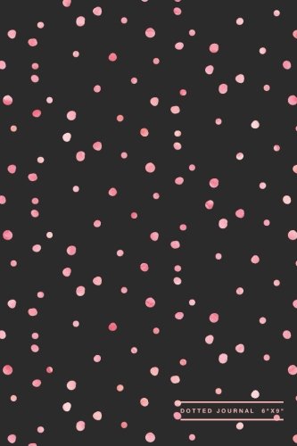 Dotted journal: pink & black dot grid diary notebook to write…