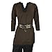 Armor Venue: Medieval Tunic - Costume Shirt LARP Brown w/Black Trim Large