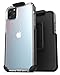 Encased iPhone 11 Pro Max Belt Clip Case - Slim Fit Crystal Clear Back with Holster (Showcase Series)