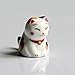 Ownstyle Cute Lucky Cat Ceramic Maneki Neko Fortune Cats Money Drawing Mascot Novelty Business Gifts Cat 5 Pcs A Set