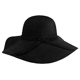 Vbiger Fedora Hat Floppy Hat Bowler Hat Wool Wide Brim Hat Vintage for Women