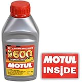 Motul (1 Pack) 100949 RBF 600 DOT 4 100% Synthetic Factory Line Racing Brake Fluid with Premium Motul Sticker (1)
