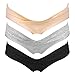 Intimate Portal Maternity Panties Cotton Postpartum Underwear Women Pregnancy Bikini Briefs Under the Bump 3 Pack Basics L