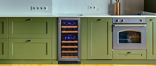 Smith-Hanks-32-Bottle-Under-Counter-Wine-Refrigerator-Dual-Temperature-Zones-15-Inches-Wide-Built-In-or-Free-Standing