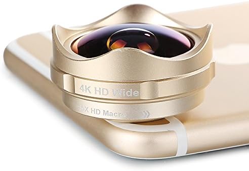 iPhone Lens Universal - 2 in 1 120°Wide Angle Lens &amp; 15X Macro Lens, Cell Phone Camera Lens Kit for iPhone 7/7 Plus/6s/6s Plus/6/5, Samsung Galaxy &amp; More, Buy 1 Get 1 Promo Gift for Free