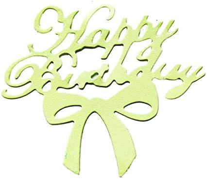 HGJVBFGH1 Et644 Happy Birthday B Die Cutter Scrapbook Cut Book Puzzle Carbon Steel Knife multicolor