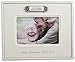 Baby Handprint and Footprint Photo Frame Kit for Newborn Boys and Girls, Babyprints Paper and Clean Touch Ink Pad to Create Baby's Prints, Amazing Baby Shower Gifts - snow white