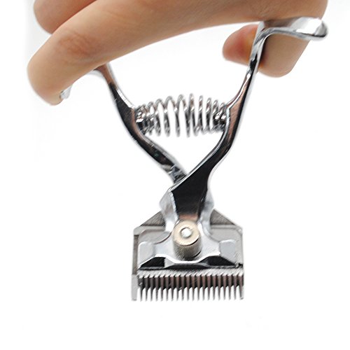 Manual Haircut Trimmer Hand Hair Clippers Hair Grooming Tool Manual Clipper Haircut Hand Push Low Noise Non-Electric Hair Cutter(silver) - Thumbnail 3