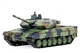 2.4Ghz Radio Control 1/16 German Leopard 2A6 Air Soft RC Battle Tank Smoke & Sound (Upgrade Version w/ Metal Gear & Tracks)