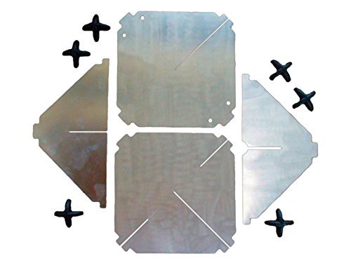 Amarine-made Boat Marine Anodized Aluminum Emergency Radar Reflector for Sailboats - 8-1/2 X 8-1/2, Model: , Sport & Outdoor