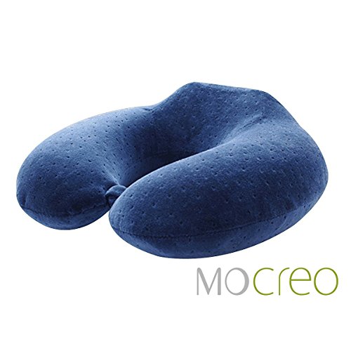 MOCREO Travel Bliss Memory Foam Neck Pillow - Premium Neck Support Pillow for Comfort Rest. Lightweight Neck Rest Pillow for Airplane