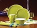Rachael Ray Dinnerware Round and Square 16-Piece Stoneware Dinnerware Set, Green