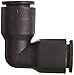 Legris 3102 60 00 Nylon Push-to-Connect Fitting, 90 Degree Union Elbow, 3/8