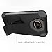 TurtleArmor | Compatible for Motorola Moto Z Force Droid Case | Z Force Droid Edition [Dynamic Shell] Hybrid Dual Layer Hard Shell Kickstand Silicone Case - US Flag Skull