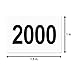 Consecutive Number Labels Self Adhesive Stickers