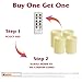 GiveU Flameless Realistic Led Candle With Remote Control, Battery Operated Flickering Candle With Timer For Indoor & Outdoor Decoration,3x4inches,6 Pack