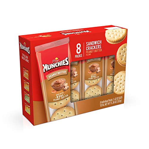 MUNCHIES PEANUT BUTTER CRACKERS 1.42OZ 8 PACK