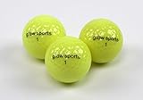 3 Glow Sports Golf Balls (Sleeve)
