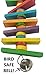 Tropical Chickens Wooden Bird Chew Toy, 14 Inches Colorful Hanging Wood Chew Blocks, Natural Wood Blocks with Bird Safe Bell, Great for Parrots, Macaws, African Greys and Conuresthumb 2