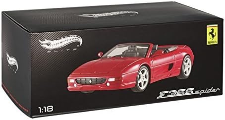 Hotwheels Elite 1:18 Scale Ferrari F355 Spider (Red) by Hot Wheels