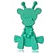 Baby Teething Toy Extraordinaire - Little Bambam Giraffe Teether Toys by Bambeado. Toy for Natural Teething Comfort and for Sore Gums - Baby Christmas Gifts- Turquoise