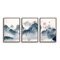 3 Piece Framed Canvas Wall Art Zen Canvas Prints Home Artwork Decoration for Living Room,Bedroom - 16