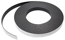 Flexible Magnet Strip with White Vinyl Coating, 1/32