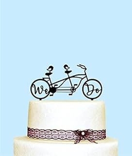 We Do Cake Topper Decorations Bicycle Wedding Cake Toppers Amazon
