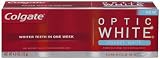 Colgate Optic White Enamel White Toothpaste, Luminous Mint, 4.0 Ounce