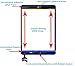 OmniRepairs Touch Screen Digitizer Glass OEM Assembly with Home Button IC Chip Compatible for iPad Mini 1st and 2nd Generation Model with Adhesive Tape, Screen Protector and Repair Toolkit (White)