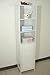 Homecharm-Intl 15.8x11.8x60.6-Inch Tower Storage Cabinet Louvered,White(HC-044)