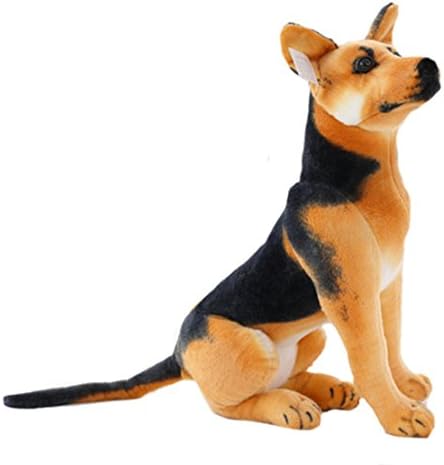 29.52" Simulated Animal Border Collies Sitting Dog German Shepherd Stuffed Doll Toy Plush Holiday Gift