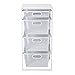 Tidy Living Multi Function 4 Drawer Organizer White Mesh Storage Solution