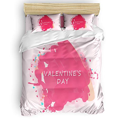 Futuregrace Duvet Cover Set Graffiti Style Pink Love Happy