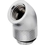 Corsair Hydro X Series 45° Rotary Adapter, Chrome, 2-Pack