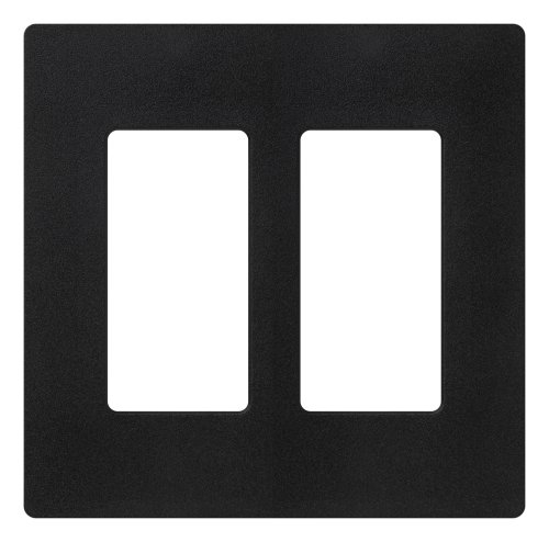 Lutron claro 2 gang decorator wallplate, sc-2-mn, midni…
