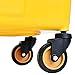 Goplus Commercial Mop Bucket Side Press Wringer Cleaning Caddy with 35 Quart Larger Capacity, Yellow