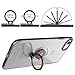 iPhone 8 / iPhone 7 Crystal Case with Ring Holder Kickstand Function, iPhone SE (2020) case, 360 Degree Rotating Ring Holder Grip Case (Clear)
