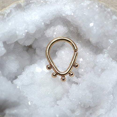 Nipple Ring Gold Septum Jewelry Nipple Piercing Septum Ring Cartilage Hoop