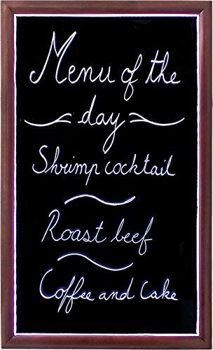 Securit LB-DB-62 62 x 100cm LED Chalk Board