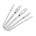 AQUAnaut - Series 997 Deluxe 5-Piece Paint Brush Set Best for Watercolors, Acrylic and Oils, Short Bevel Handles