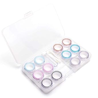 Caja de almacenamiento para lentes de contacto (6 unidades): Amazon.es: Amazon.es