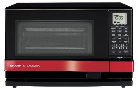 SHARP Horno microondas vapor 3 en 1 AX1100R - rojo: Amazon.es ...