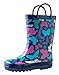 Children's Rubber Rain Boots, Bright Butterflies 1