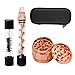 Premium Glass Tool Set for Herb Leaves, Spices with Drawstring Bag (Rose Gold) + 2.5